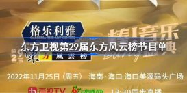 东方卫视第29届东方风云榜节目单 第29届东方风云榜音乐盛典节目单一览