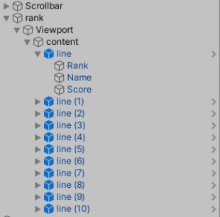 unity实现动态排行榜