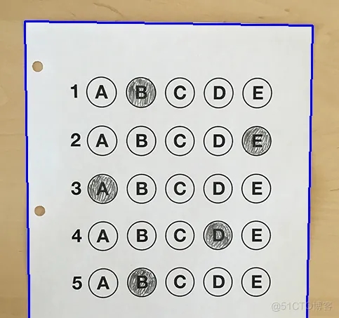 用Python实现答题卡识别！你学会了吗？