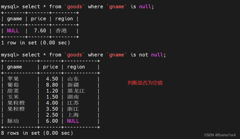 SQL函数和高级语句