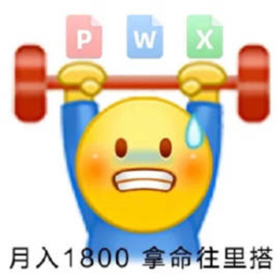 热度很高超级有意思的表情 月入1800命往里面搭