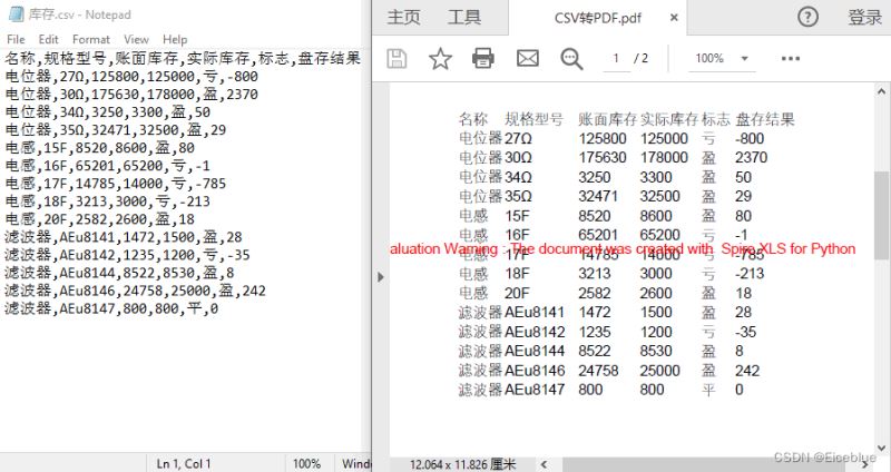 通过Python编程将CSV文件导出为PDF文件的方法